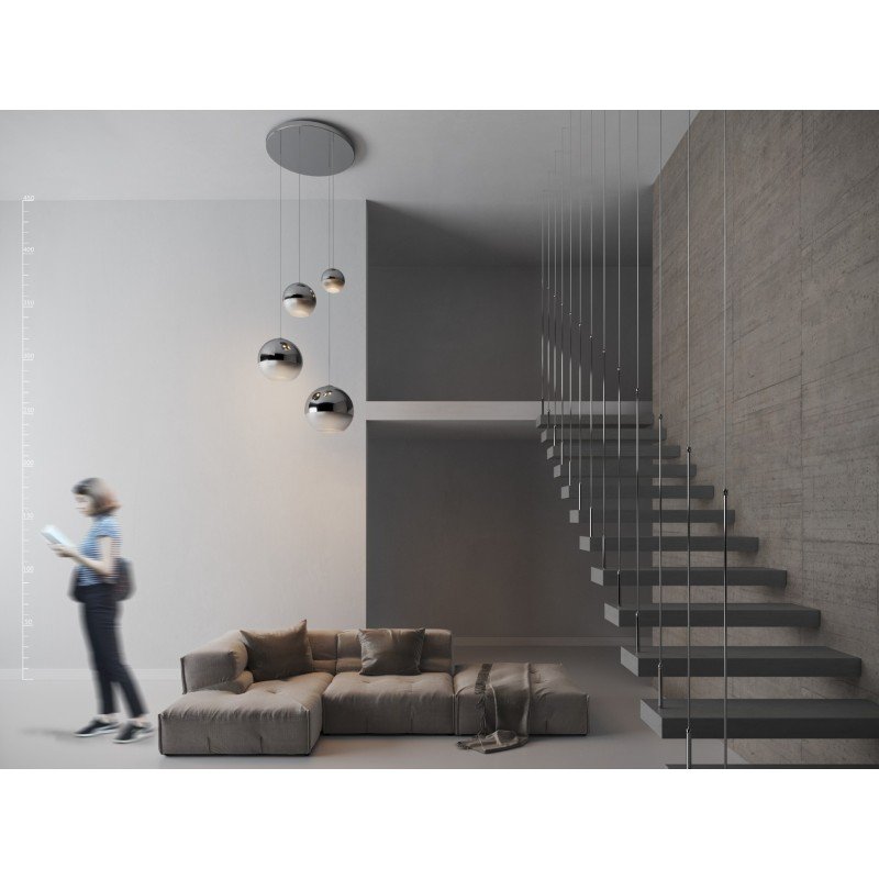 Lampa wisząca SILVER BALL 4 - zdjęcie 2